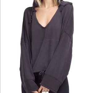 Free People Yella Hoodie Dark Navy